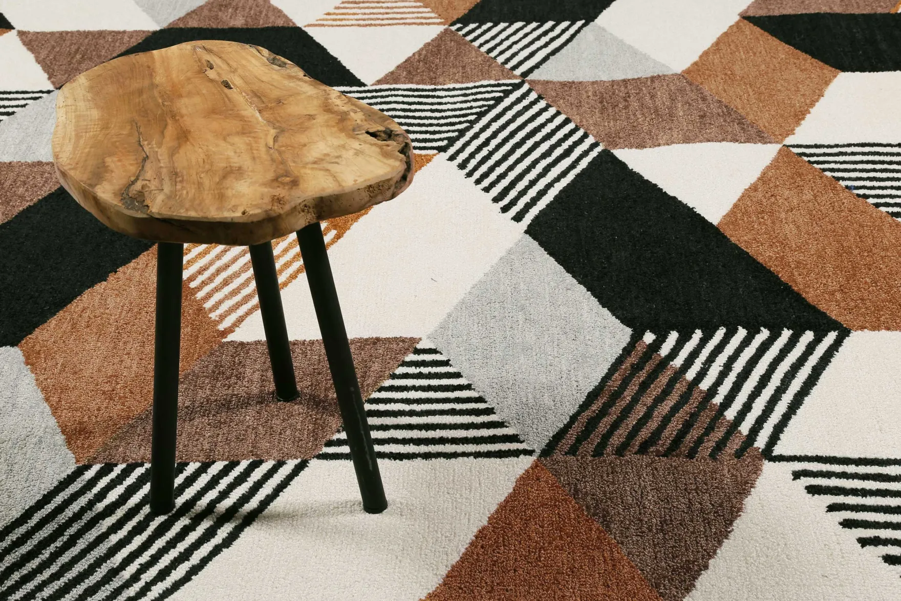 Esprit Kurzflor Teppich Braun "Uptown"