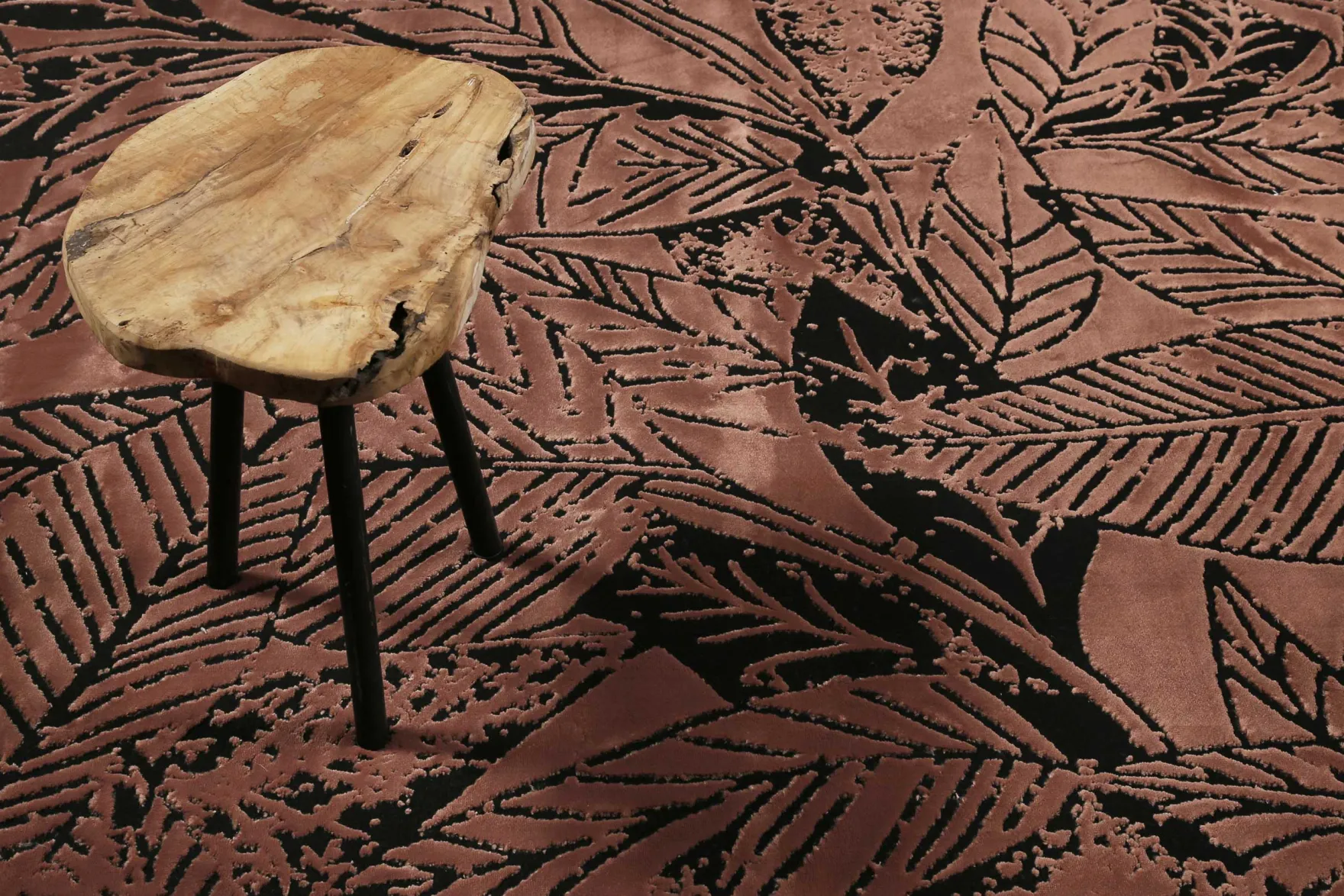 Esprit Kurzflor Teppich Cognac Braun "Inga"