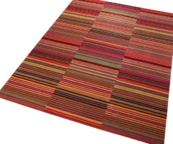 Esprit Kurzflor Teppich "Colorpop" rot grün