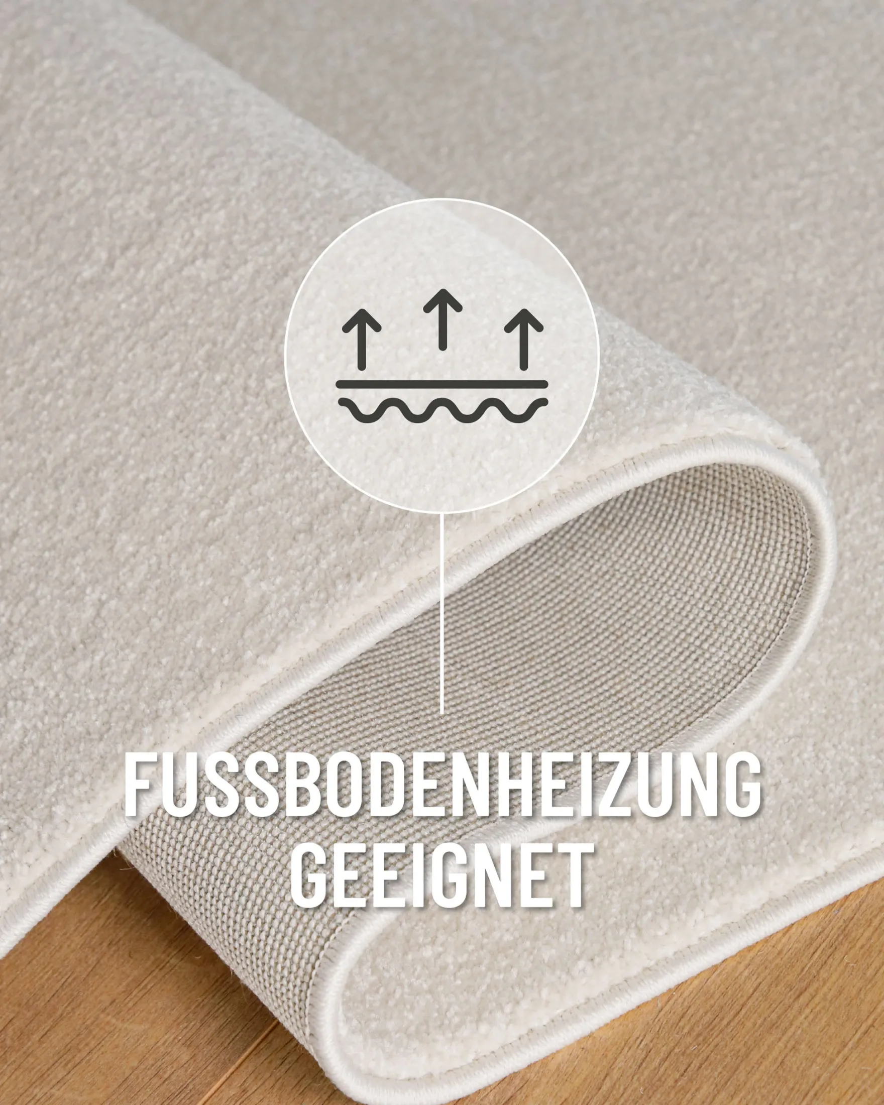 Esprit Kurzflorteppich Creme Weiß "Vegas"