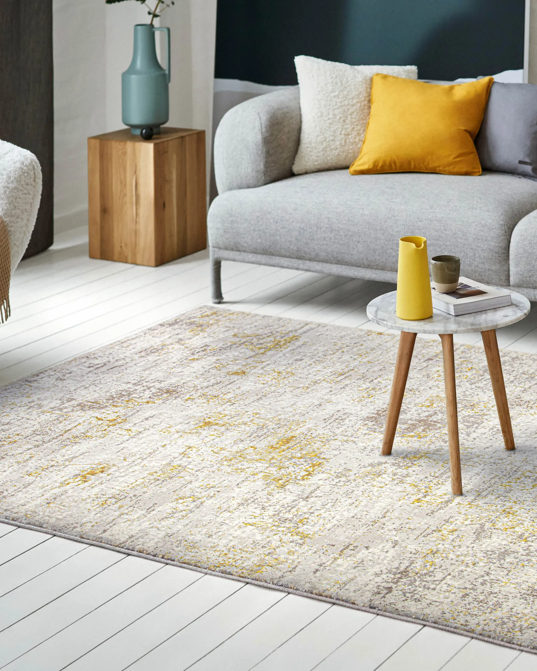 Esprit Kurzflorteppich Creme Gold "Feel Vintage 2.0"