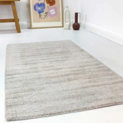Esprit Kurzflor Teppich Creme Beige "Gil"
