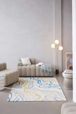 Esprit Kurzflor Teppich Creme Beige 