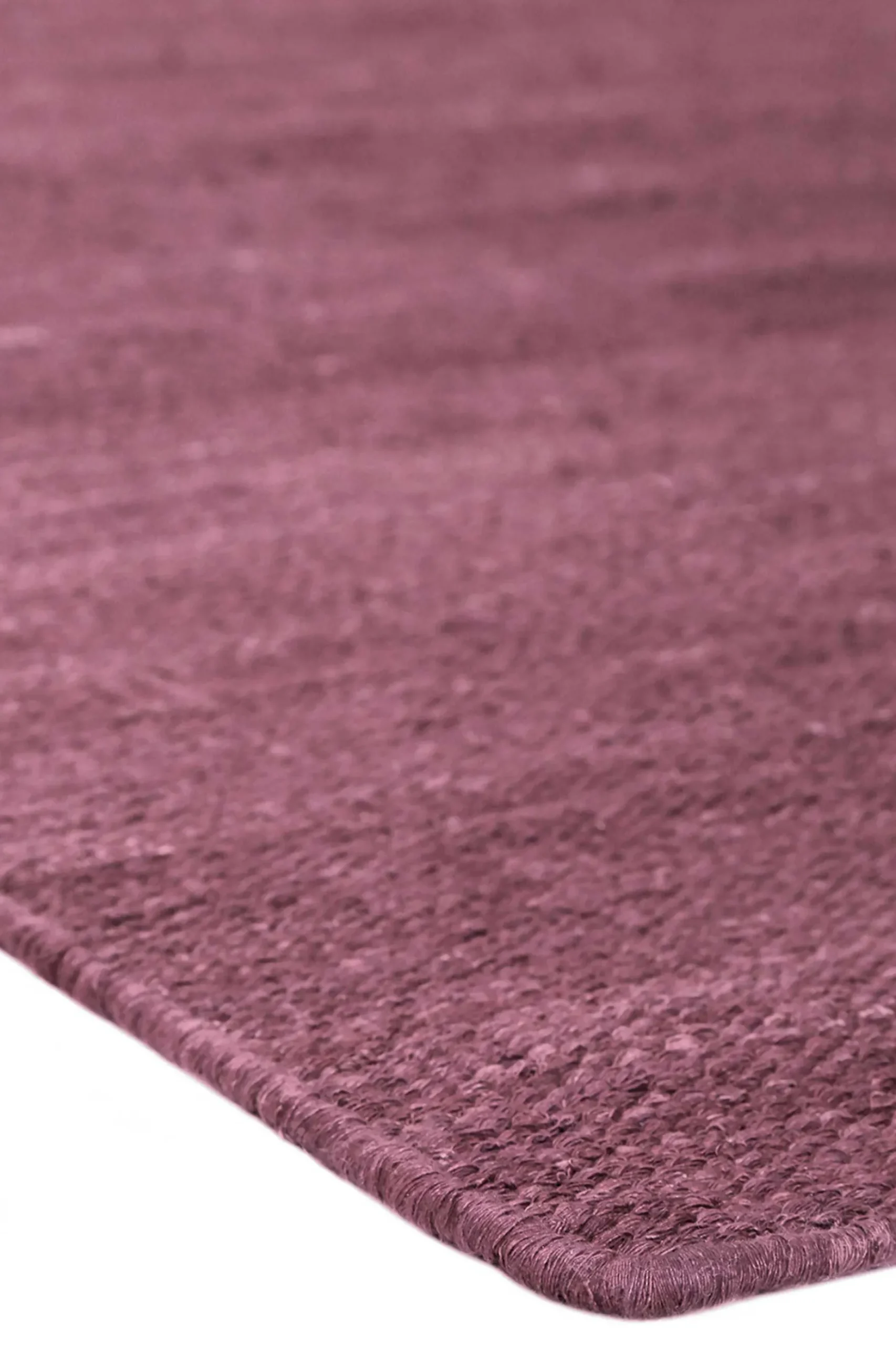 Esprit Kurzflor Teppich Flieder Rot aus Baumwolle "Rainbow Kelim"