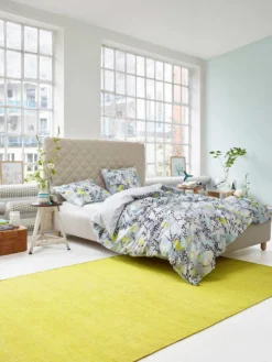 Esprit Kurzflor Teppich Gelb aus Baumwolle "Rainbow Kelim"