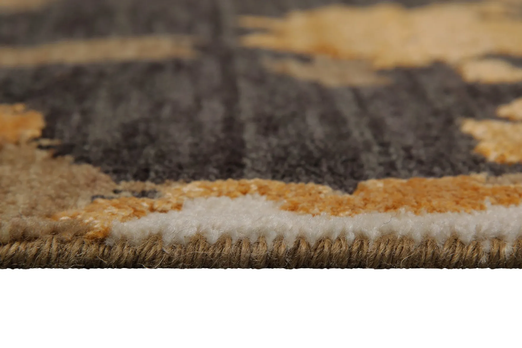 Esprit Kurzflor Teppich Gold aus Wolle "Manhattan"