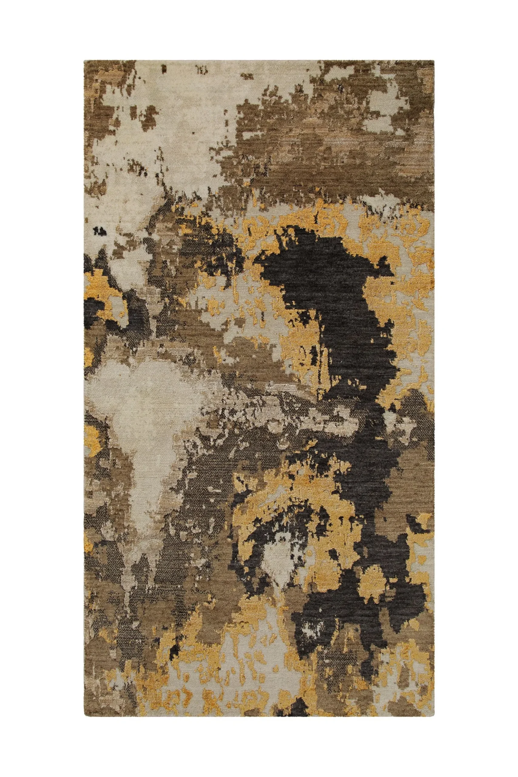 Esprit Kurzflor Teppich Gold aus Wolle "Manhattan"