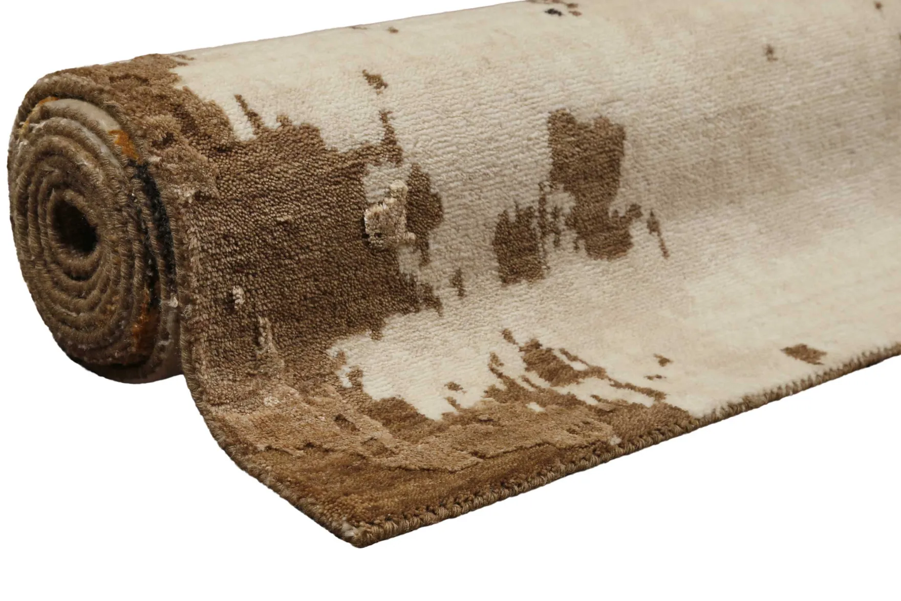 Esprit Kurzflor Teppich Gold aus Wolle "Manhattan"