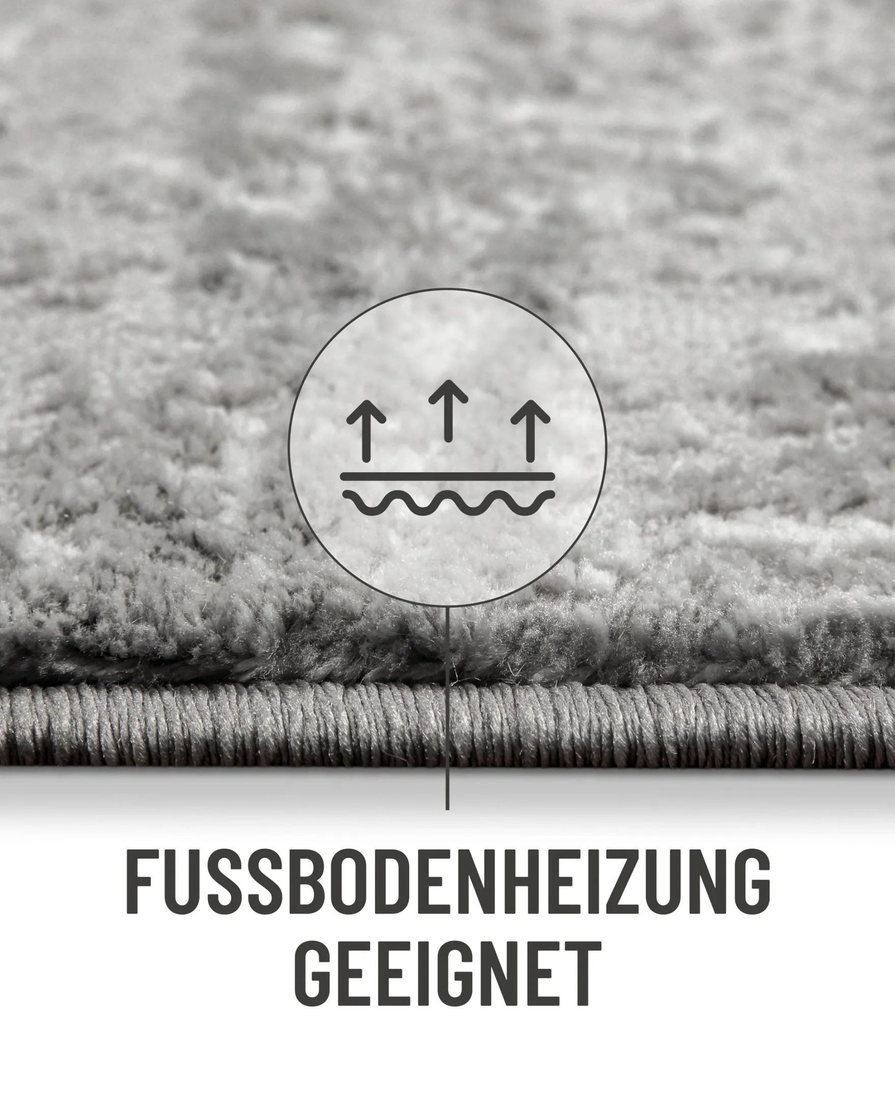 Esprit Kurzflorteppich Grau Silber "Feel Vintage 2.0"