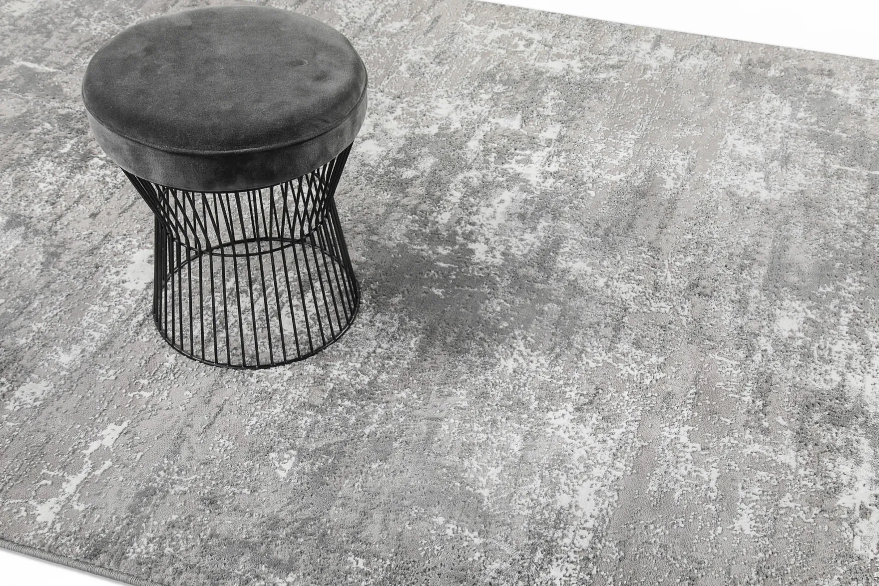 Esprit Kurzflorteppich Grau Silber "Feel Vintage 2.0"