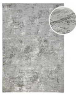 Esprit Kurzflorteppich Grau Silber