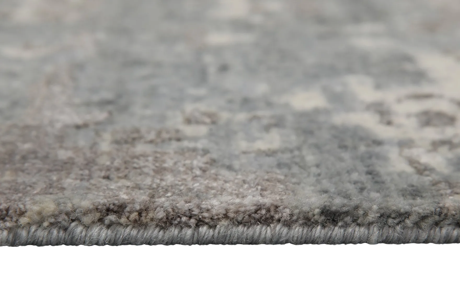 Esprit Kurzflor Teppich Grau aus Wolle "Brookville"