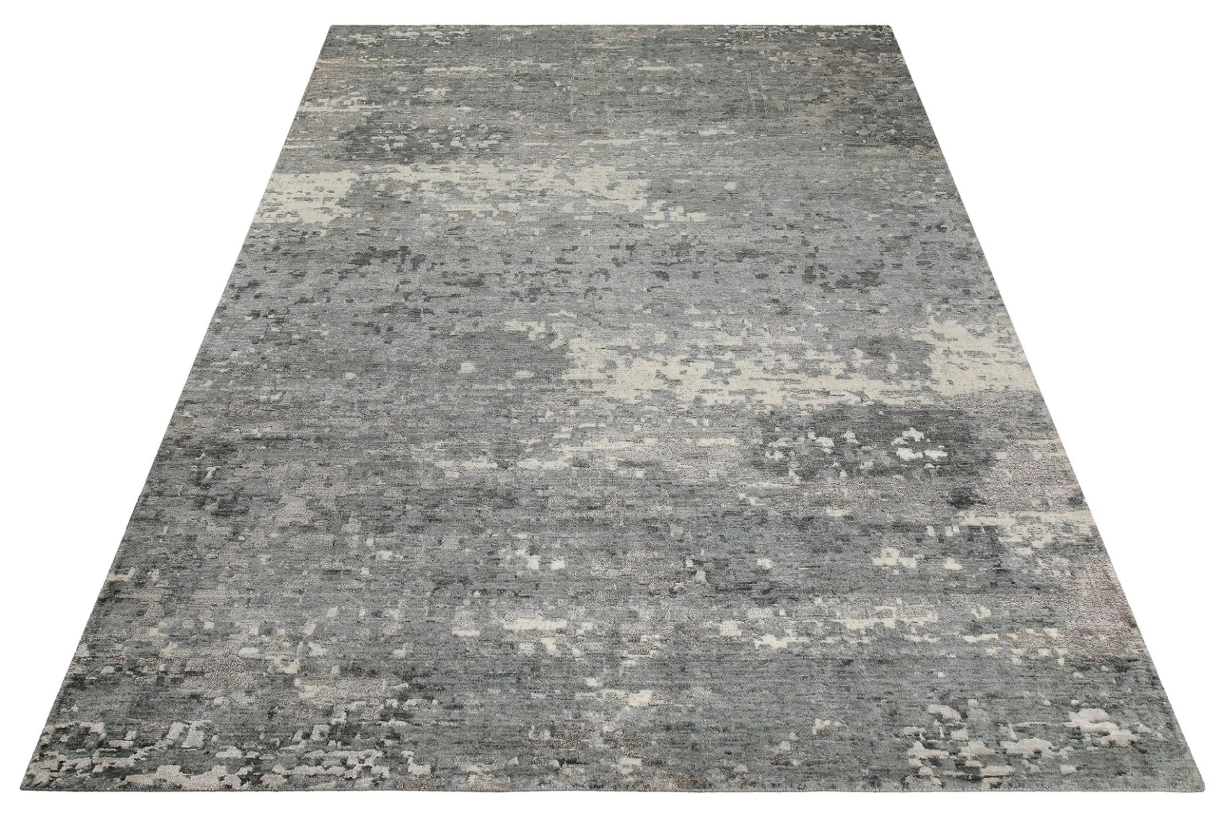 Esprit Kurzflor Teppich Grau aus Wolle "Brookville"