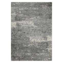 Esprit Kurzflor Teppich Grau aus Wolle