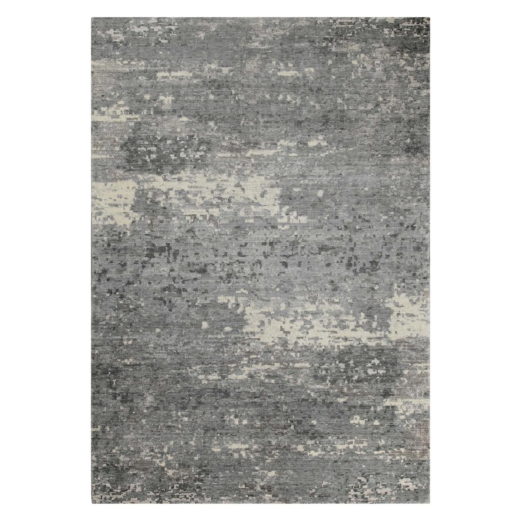 Esprit Kurzflor Teppich Grau aus Wolle "Brookville"