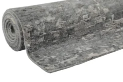 Esprit Kurzflor Teppich Grau aus Wolle