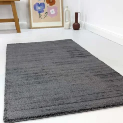 Esprit Kurzflor Teppich Grau