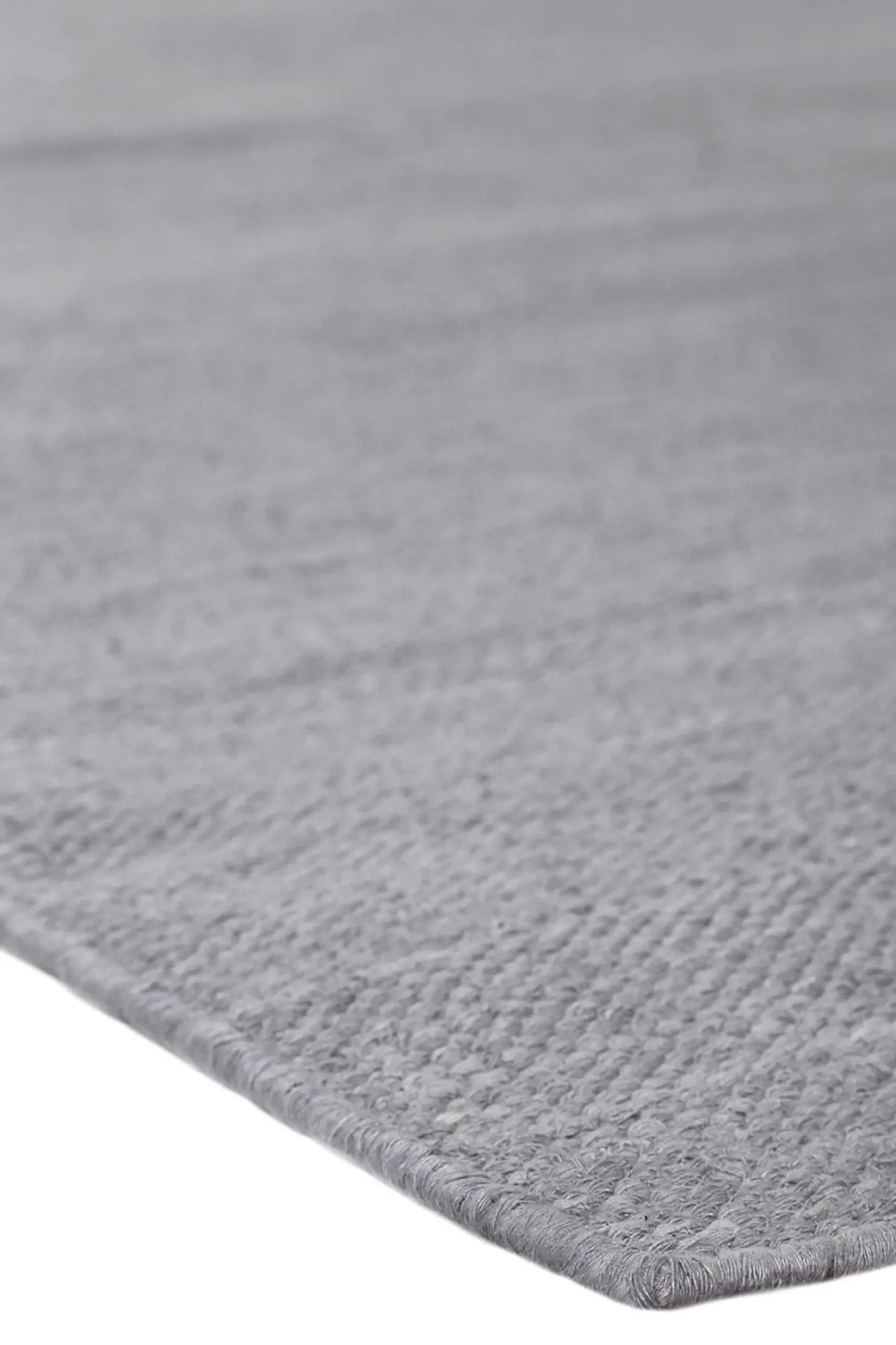 Esprit Kurzflor Teppich Grau aus Baumwolle "Rainbow Kelim"