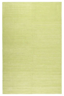 Esprit Kurzflor Teppich Grün aus Baumwolle "Rainbow Kelim"