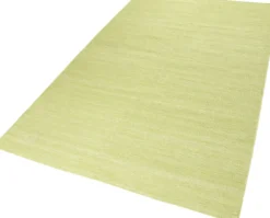 Esprit Kurzflor Teppich Grün aus Baumwolle 