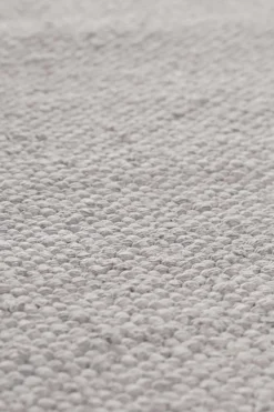 Esprit Kurzflor Teppich Hellgrau aus Baumwolle "Rainbow Kelim"