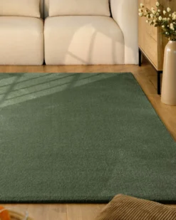 Esprit Kurzflorteppich Laub Grün