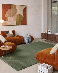 Esprit Kurzflorteppich Laub Grün