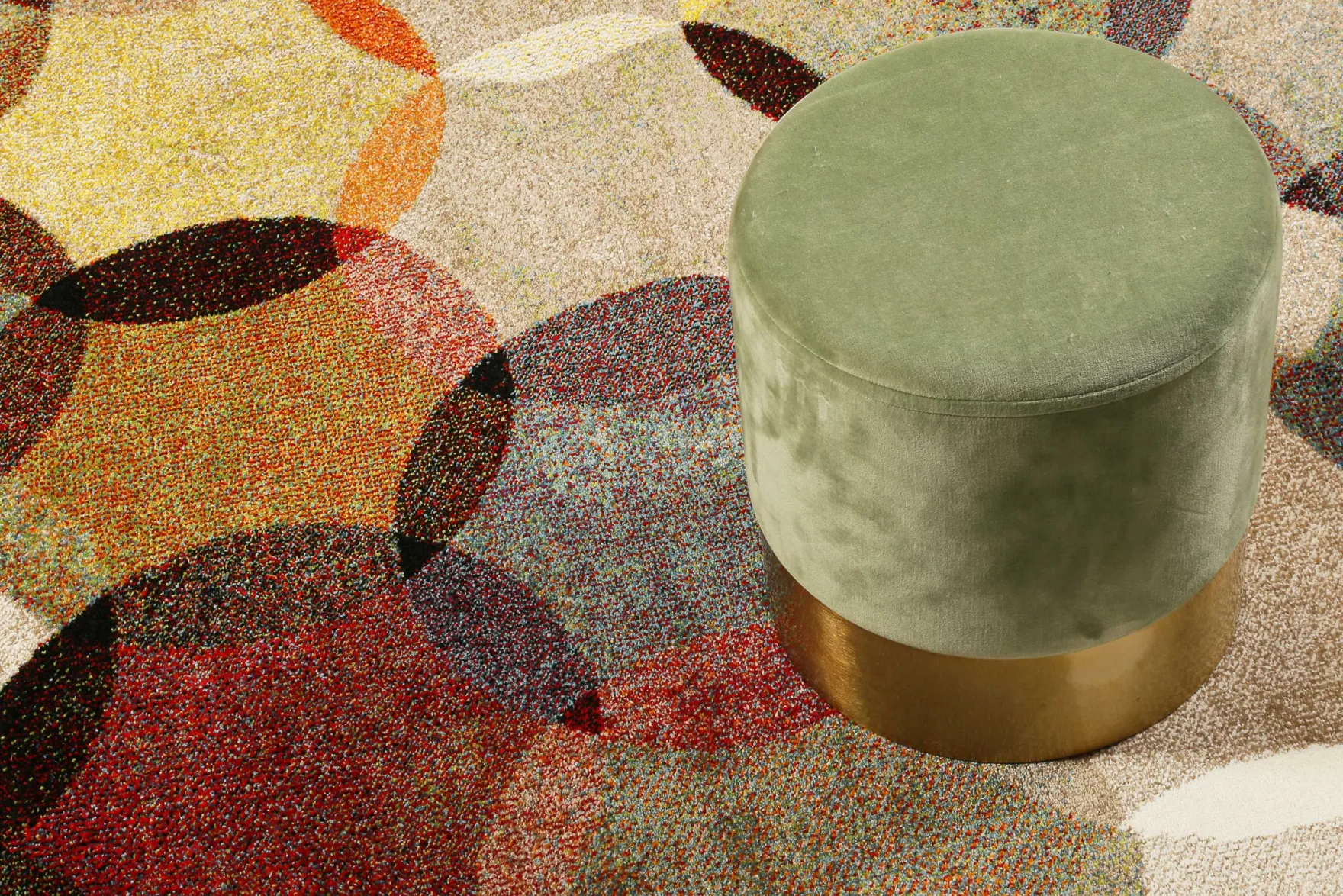 Esprit Kurzflor Teppich "Modernina" Beige Taupe Bunt