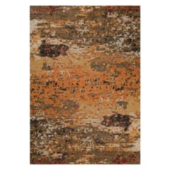 Esprit Kurzflor Teppich Orange aus Wolle