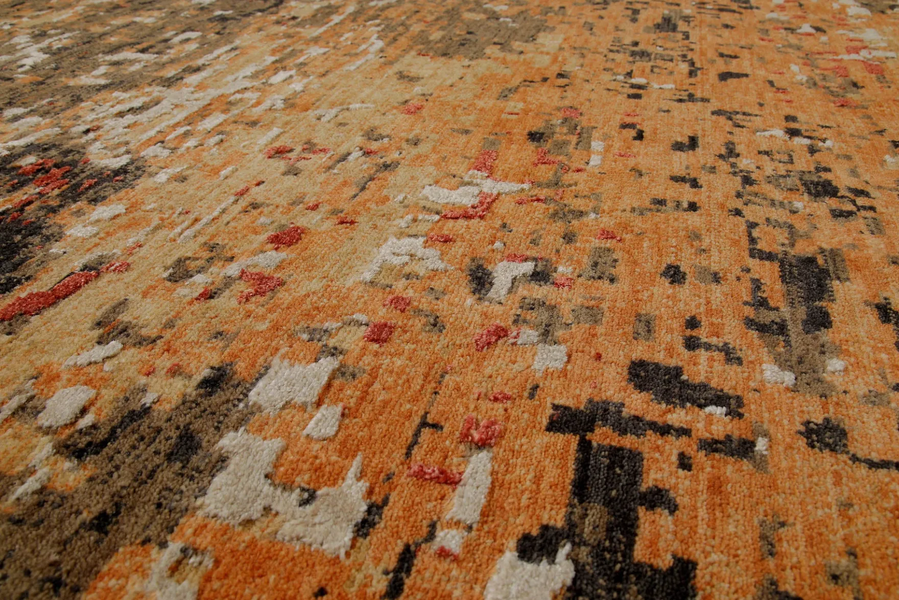 Esprit Kurzflor Teppich Orange aus Wolle "East Village"
