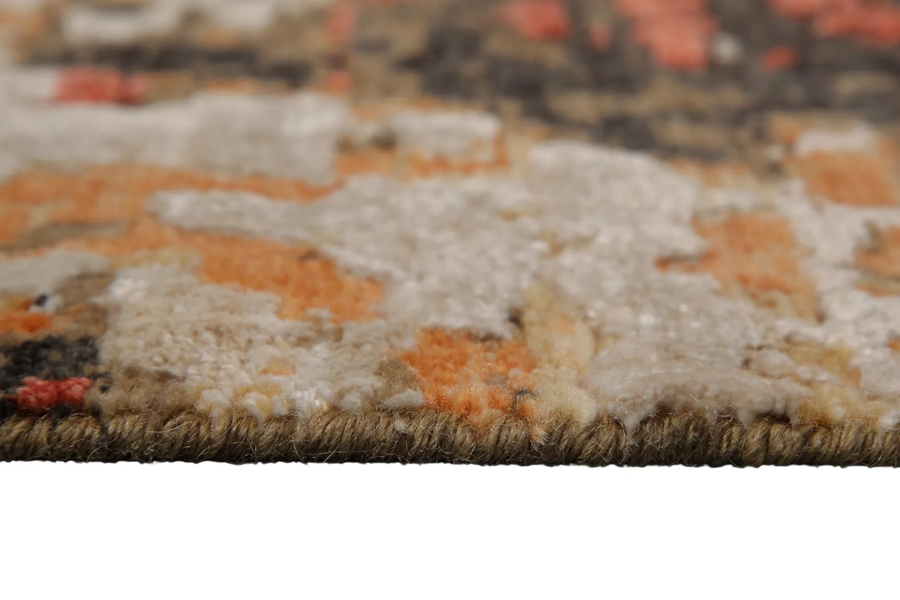 Esprit Kurzflor Teppich Orange aus Wolle "East Village"