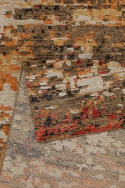 Esprit Kurzflor Teppich Orange aus Wolle