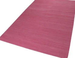 Esprit Kurzflor Teppich Pink aus Baumwolle 