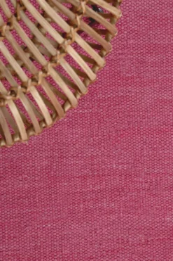 Esprit Kurzflor Teppich Pink aus Baumwolle 