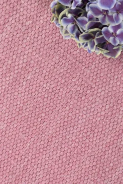 Esprit Kurzflor Teppich Rosa aus Baumwolle "Rainbow Kelim"