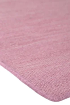 Esprit Kurzflor Teppich Rosa aus Baumwolle 