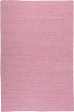 Esprit Kurzflor Teppich Rosa aus Baumwolle 