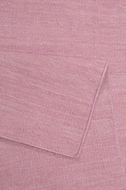 Esprit Kurzflor Teppich Rosa aus Baumwolle 