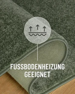 Esprit Kurzflorteppich Rund Laub Grün 