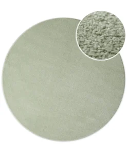 Esprit Kurzflorteppich Rund Licht Grün 