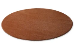 Esprit Kurzflorteppich Rund Ziegel Rot