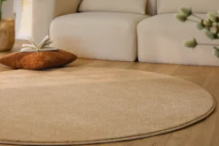 Esprit Kurzflorteppich Rund Sand Beige "Vegas"