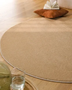 Esprit Kurzflorteppich Rund Sand Beige 