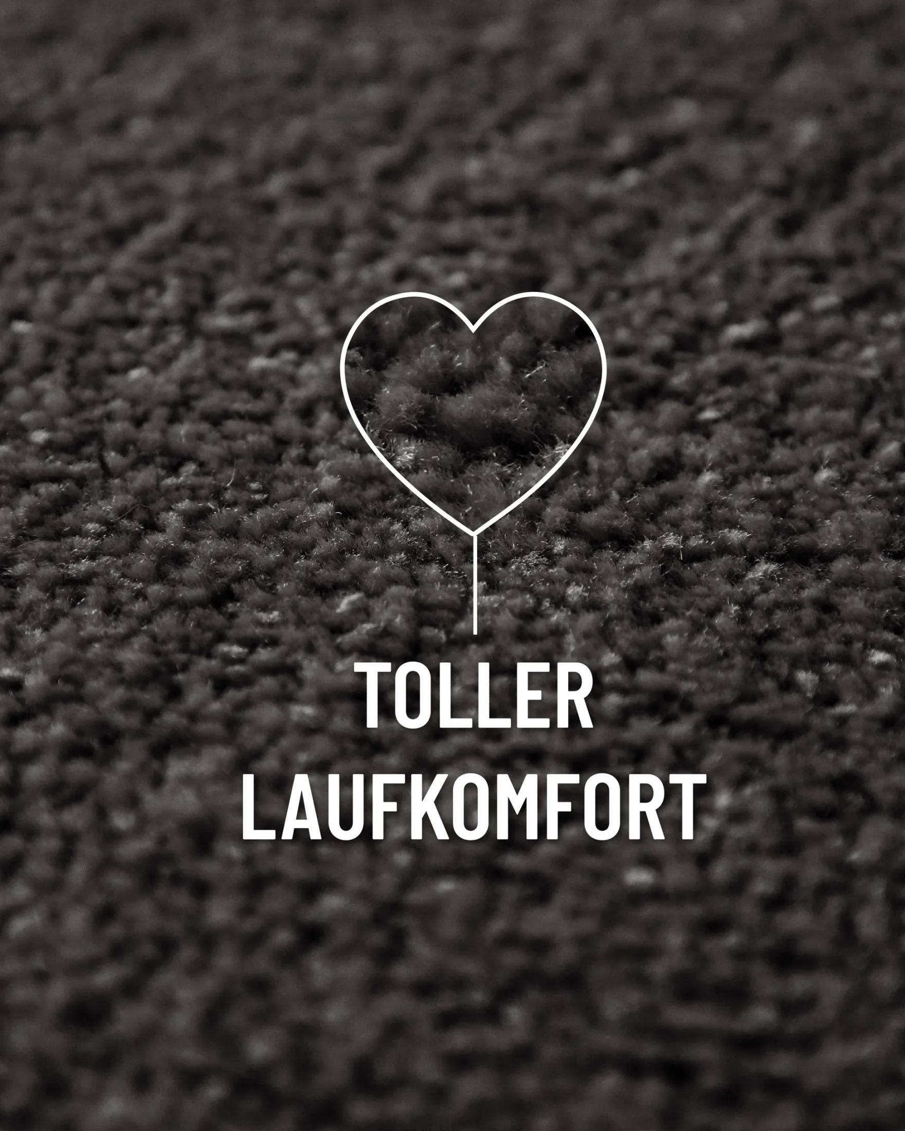 Esprit Kurzflorteppich Rund Anthrazit Grau "Vegas"