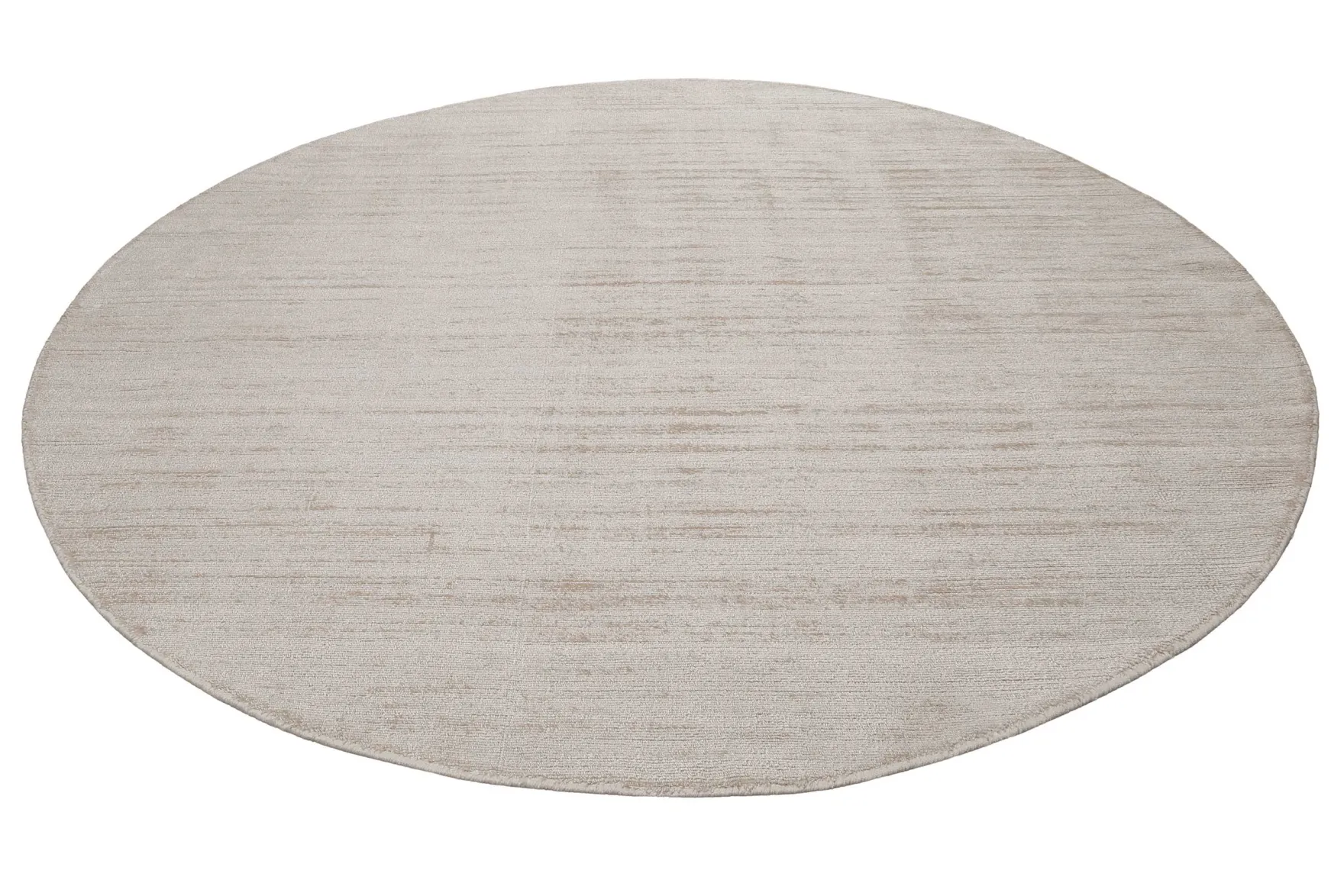 Esprit Kurzflor Teppich Rund Creme Beige "Gil"