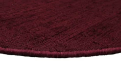 Esprit Kurzflor Teppich Rund Bordeaux Rot 