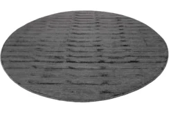 Esprit Kurzflor Teppich Rund Grau "Gil"