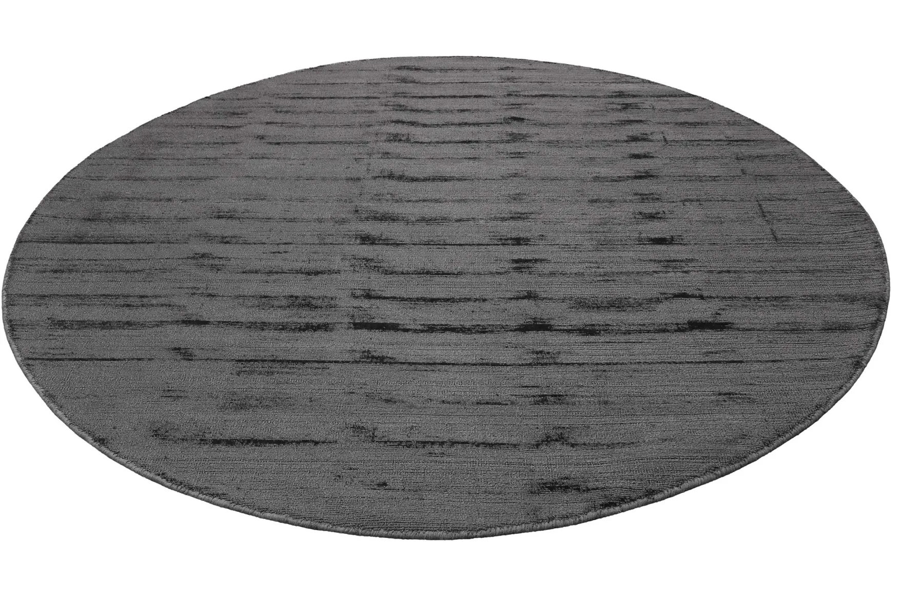 Esprit Kurzflor Teppich Rund Grau "Gil"