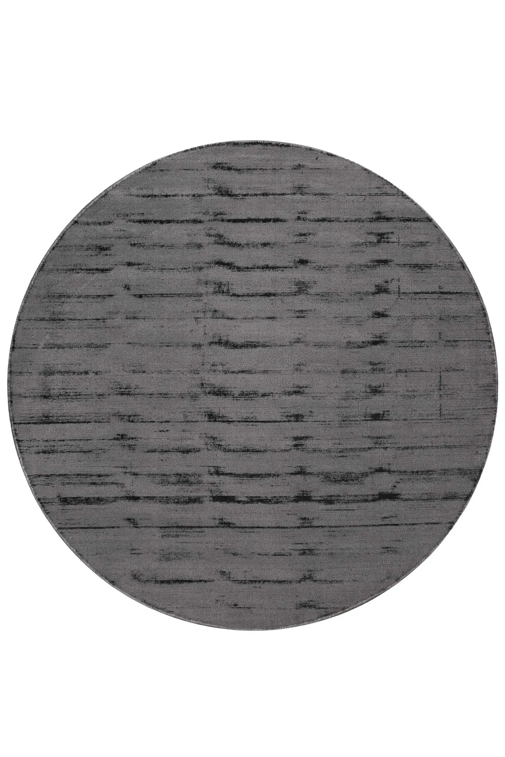 Esprit Kurzflor Teppich Rund Grau "Gil"