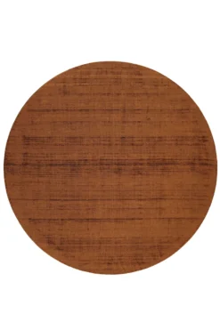 Esprit Kurzflor Teppich Rund Terracotta Braun "Gil"